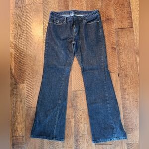 Banana Republic 12R 31 Dark Blue Denim Boot Cut Jeans